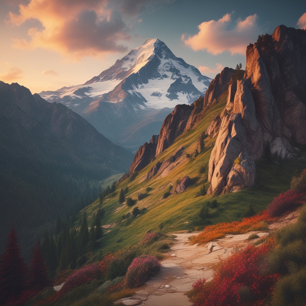Beautiful mountain top